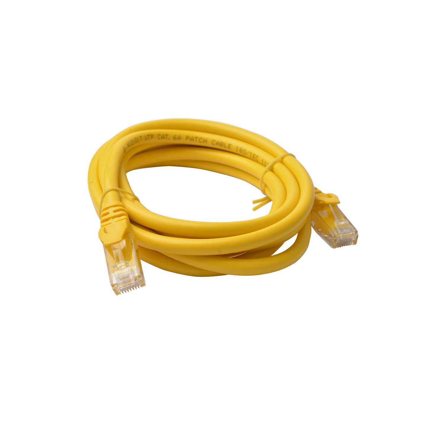 8Ware Cat 6A Utp Ethernet Cable, Snagless  - 2M Yellow