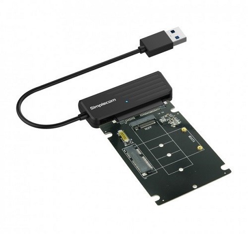 Simplecom Sa225 Usb3.0 To Msata + M.2 (NGFF B Key) 2 In 1 Combo Adapter