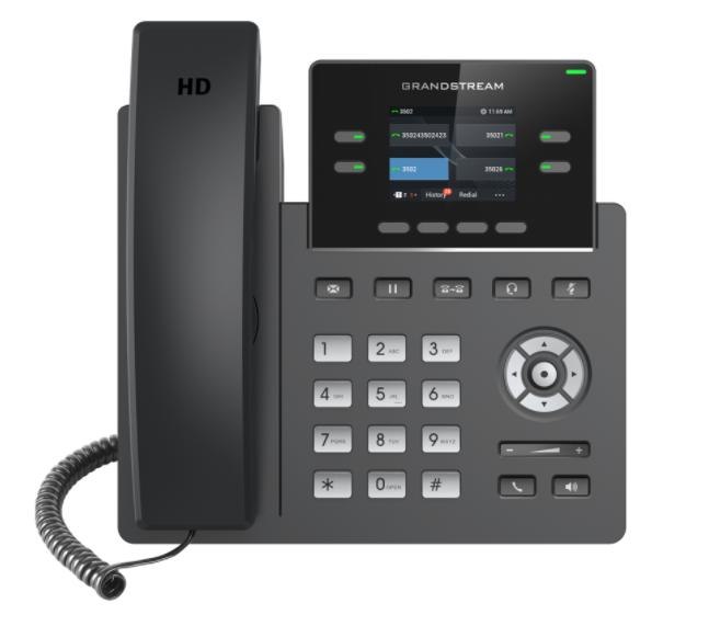 Grandstream GRP2612 4 Line Ip Phone, 2 Sip Accounts, 320X240 Colour Screen, HD Audio