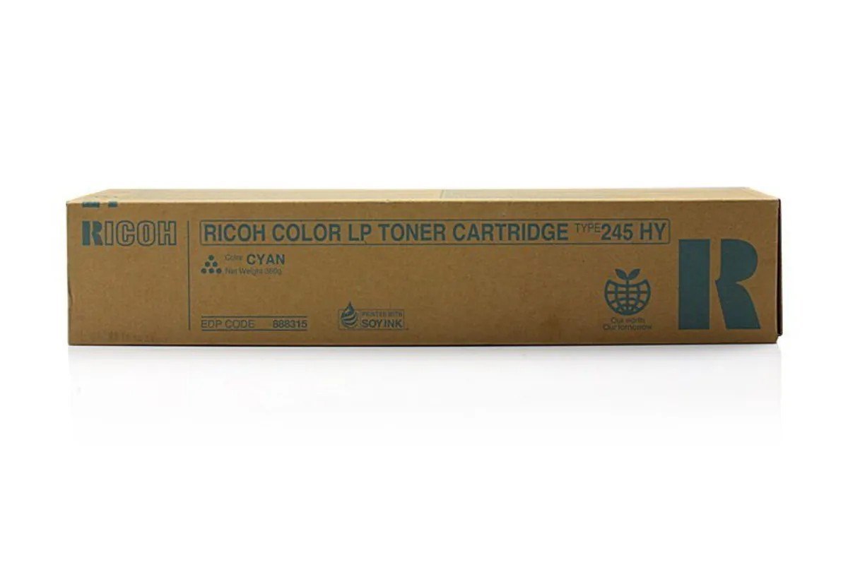 Ricoh Type 245 Original Laser Toner Cartridge - Cyan - 1 Box