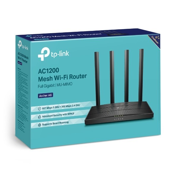 TP-Link Archer A6 Wi-Fi 5 IEEE 802.11ac Ethernet Wireless Router
