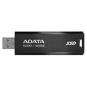 Adata SC610 Retractable Usb3.2 Gen 2 500GB External SSD 5YR WTY