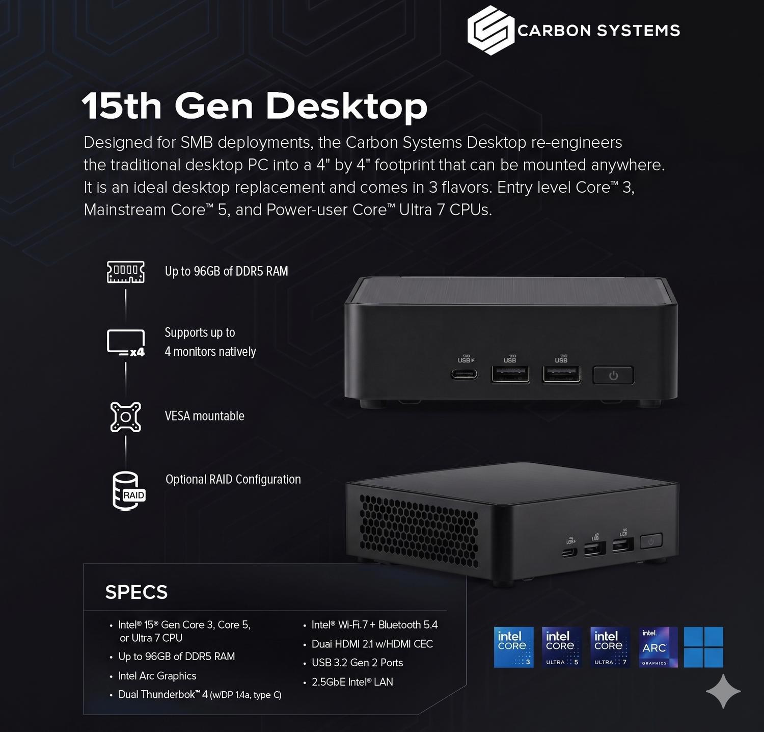 Desktop - CS Graphite Core 5 15th Gen