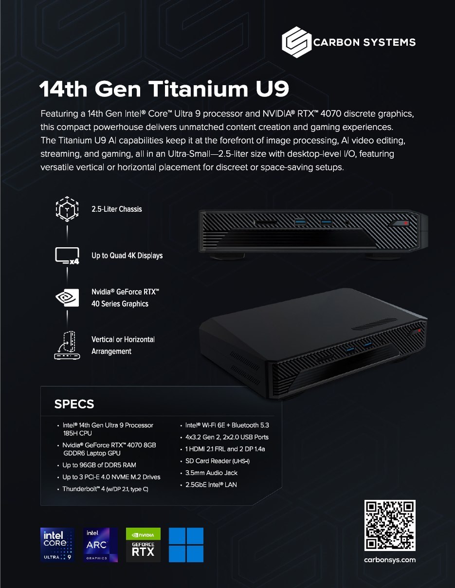 CS Titanium 14th Gen U9 Workstation