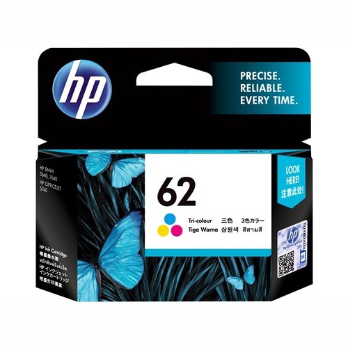 HP 62 Original Inkjet Ink Cartridge - Tri-colour Pack