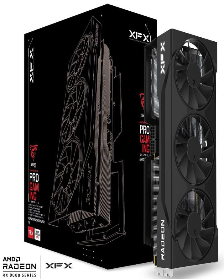 XFX Swift Amd Radeon RX 9070Gre Triple Fan Gaming Edition With 12GB GDDR6 Hdmi 3xDP, Amd Rdna™ 4 (Rx-97Gre29b7)