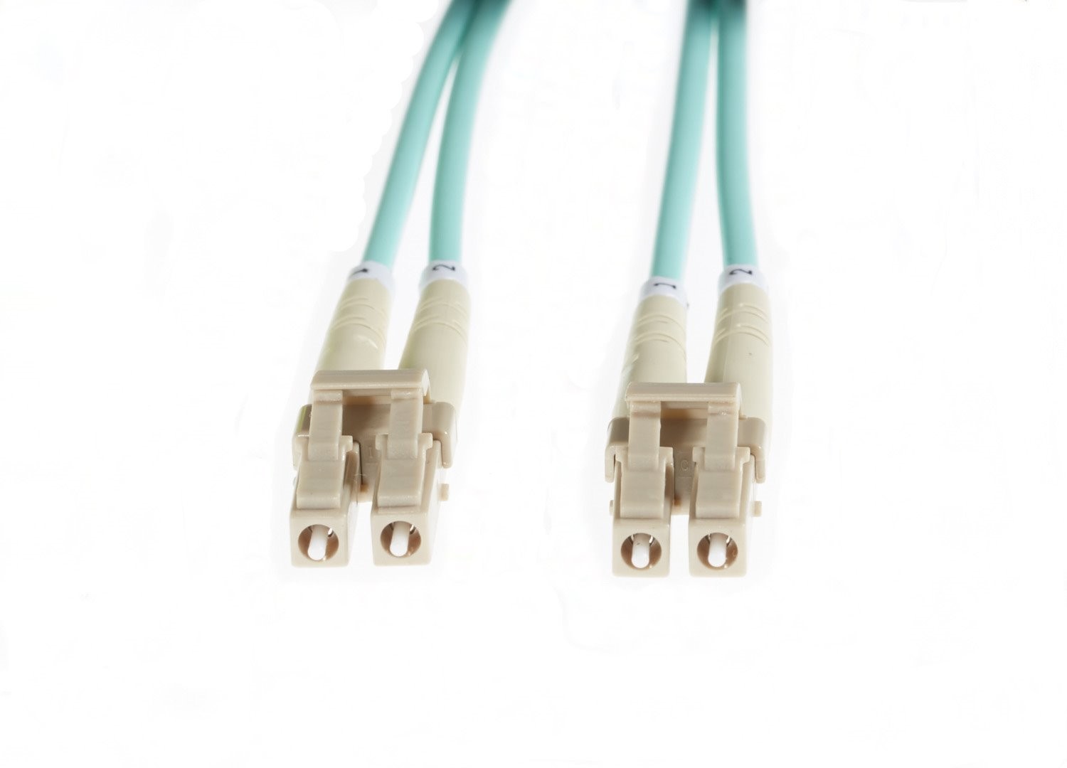 4Cabling 2M LC-LC Om4 Multimode Fibre Optic Patch Cable | Aqua