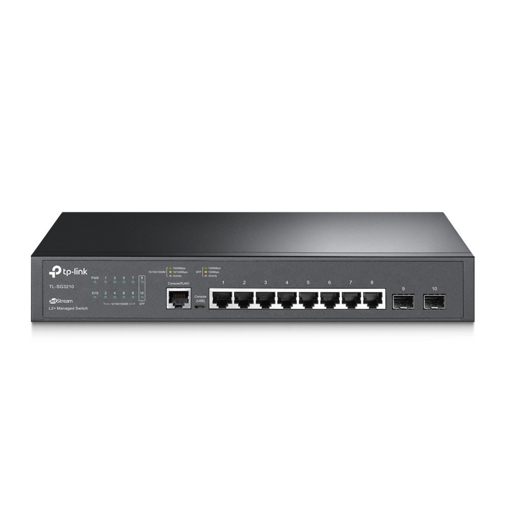 TP-Link | SG3210 | Omada 8 Port Gigabit L2+ Managed Rackmount Switch With 2 SFP Slots