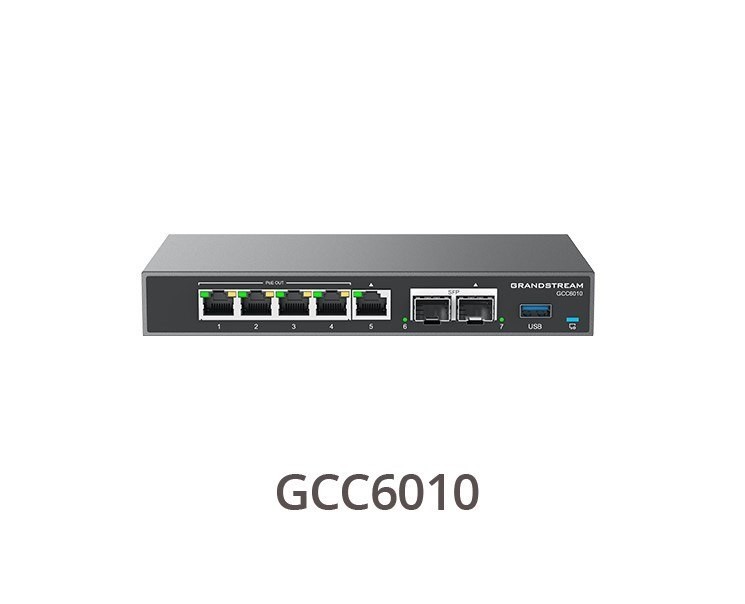 Grandstream Built-In Ippbxenterprise Grade Firewall VPN Router 2X2.5 GB 5Xgig Network Switch