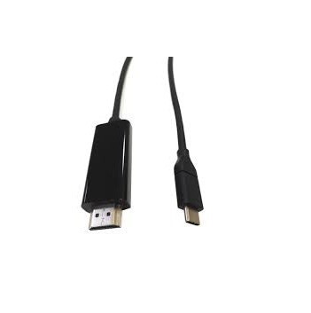 8Ware 8WR Cab Usb-Type-C-Hdmi-M/M-Black-2M