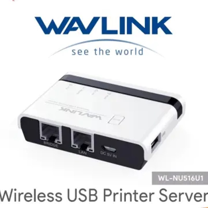 Wavlink Wl-Nu516u1 Usb Wireless Print Server
