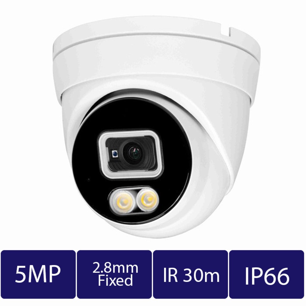 5MP AI FULL COLOR FIXED LENS IP TURRET NDAA