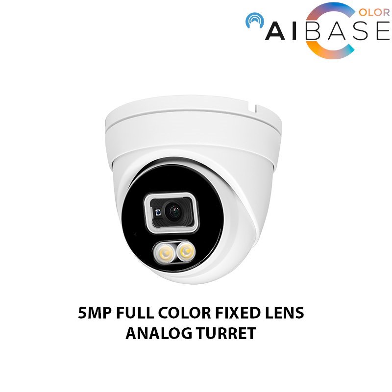 5MP Full Color Fixed Lens Analog Turret