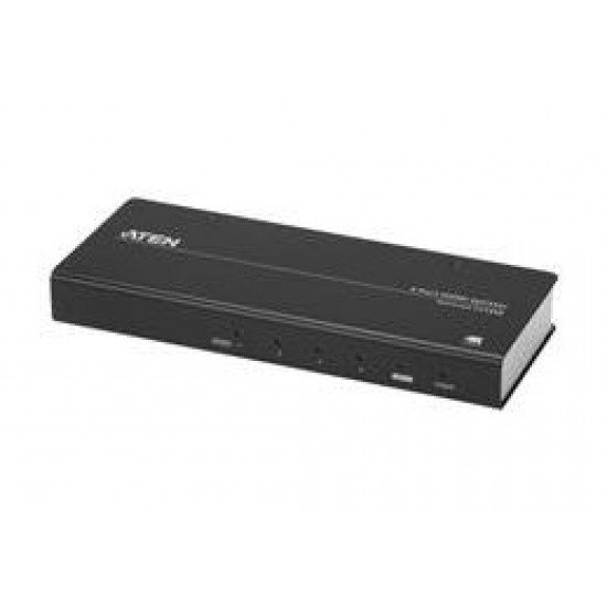 Aten (Vs184b-At-U)4 Port True 4K Splitter. Hdmi 2.0, HDCP 2.2. Support HDR. Up To 4096 X 2160 / 3840 X 2160 @ 60Hz (4:4:4 8Bits)