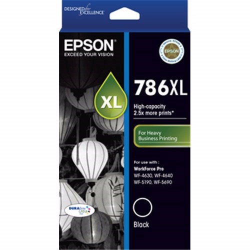 Epson DURABrite Ultra 786XL Original High Yield Inkjet Ink Cartridge - Black Pack