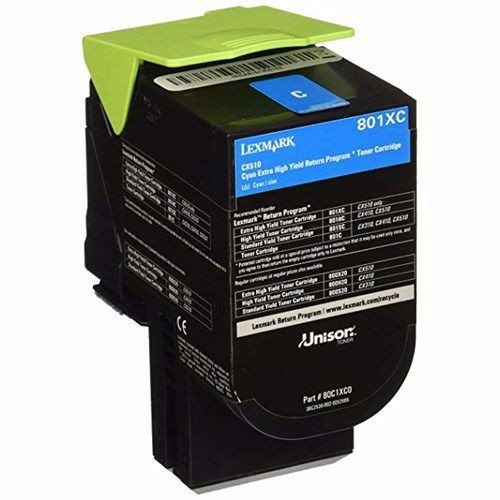 Lexmark 78C6xce Cyan Extra High Toner 5K For CS521 CS622 CX522 CX622 CX625