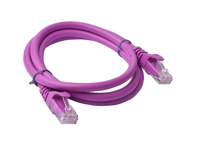 8Ware Cat 6A Utp Ethernet Cable, SnaglessÂ  - 1M (100CM) Purple