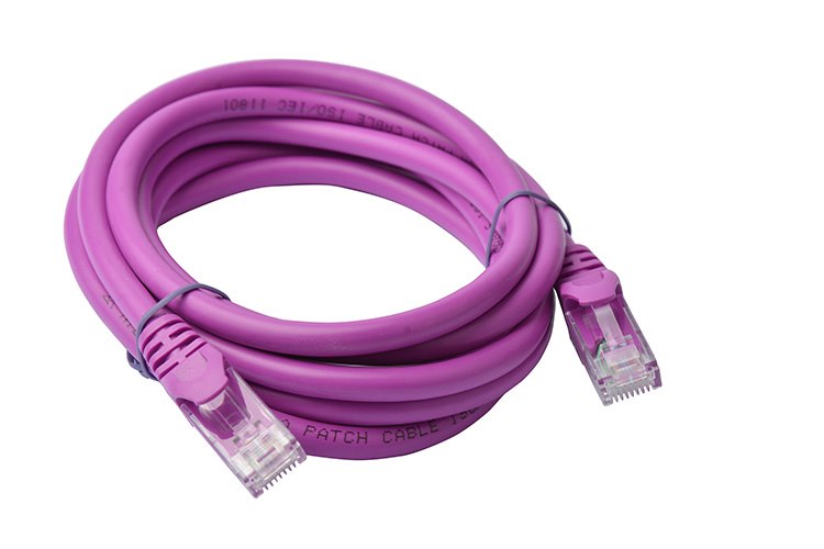 8Ware Cat 6A Utp Ethernet Cable, Snagless  - 2M Purple