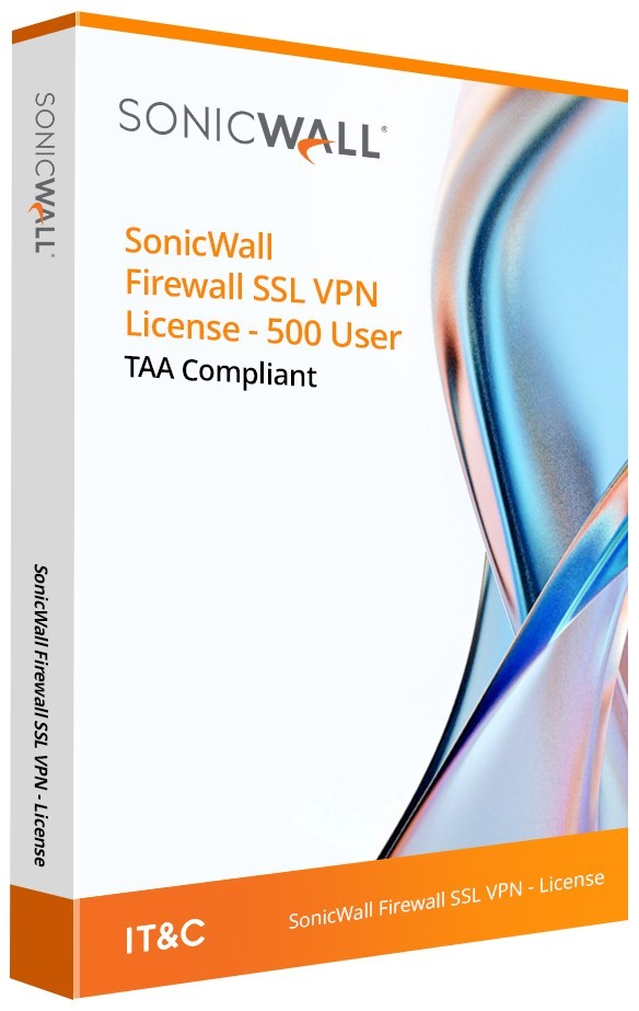 SonicWall Firewall SSL VPN - License - 500 User - TAA Compliant