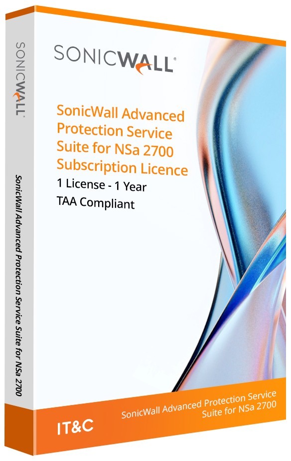 SonicWall Advanced Protection Service Suite for NSa 2700 - Subscription Licence - 1 License - 1 Year - TAA Compliant