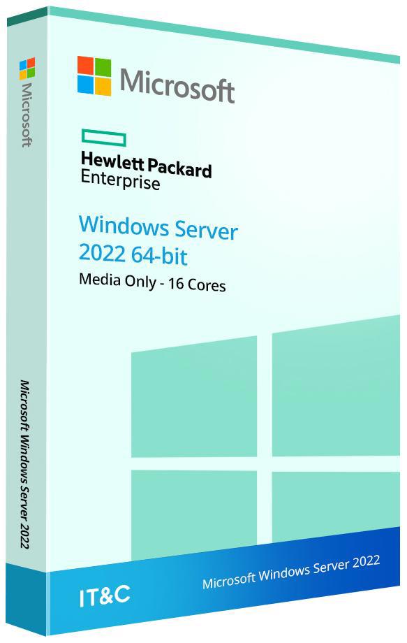 HPE Microsoft Windows Server 2022 64-bit - Media Only - 16 Cores