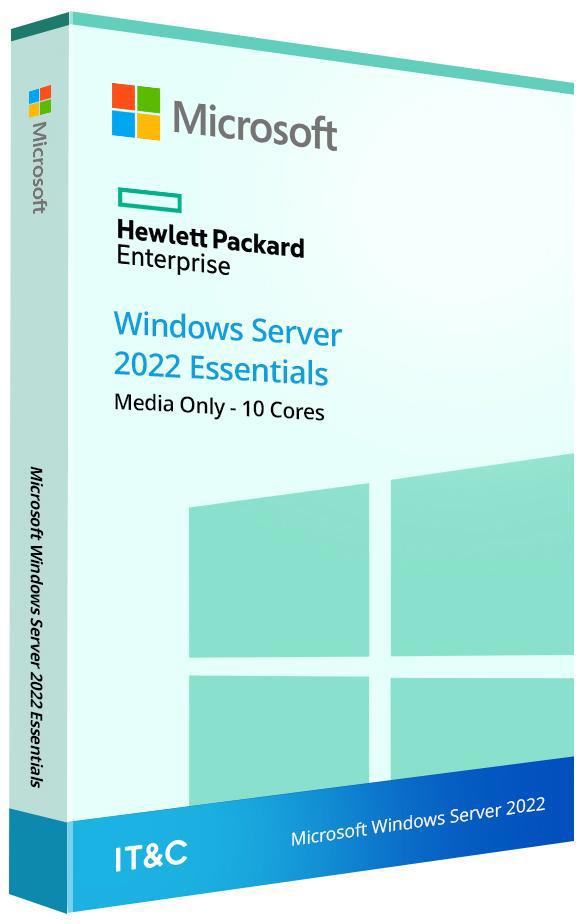 HPE Microsoft Windows Server 2022 Essentials - Media Only - 10 Cores