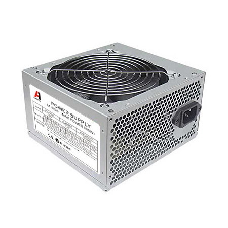 Aywun 500W Retail 120MM Fan Atx Psu. 1X 6Pin Pci-E, 24Pin Atx. Easy To Install, 2 Years Peace Of Mind Warranty