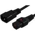 Iec Lock 2M Iec Lock Power Cable Iec-C14(M) To Iec-C13(F) Black