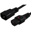 Iec Lock 3M Iec Lock Power Cable Iec-C14(M) To Iec-C13(F) Black