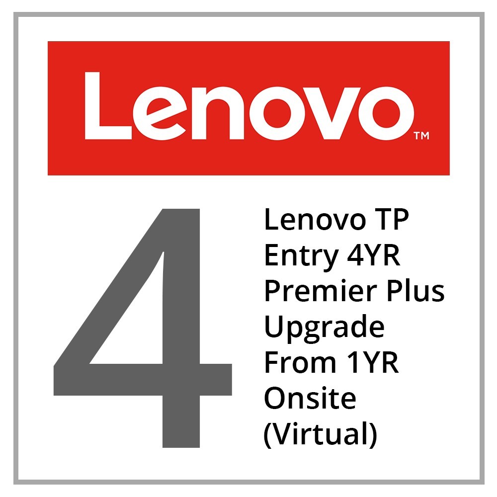 Lenovo TP Entry 4YR Premier Plus Upgrade From 1YR Onsite (Virtual)