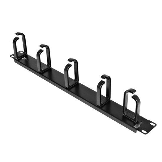 UNIVERSAL 5 RING CABLE MANAGEMENT RAIL - 1RU METAL