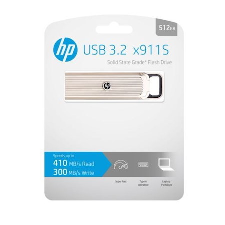 PNY Technologies (LS) HP HPFD911S-512 - Usb 3.2 Type A - 410MB/s (Read), 300MB/s (Write) (LS>HPFD911S-256)