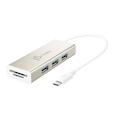 J5create JCH347 Usb-C 3-Port Usb-A Hub With SD &Amp; Micro SD Card Reader