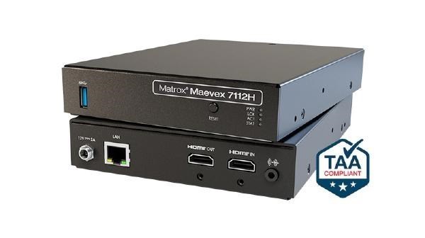 Matrox Maevex 7112H Single-Channel 4K60 Avc/H.265 Video Encoder.