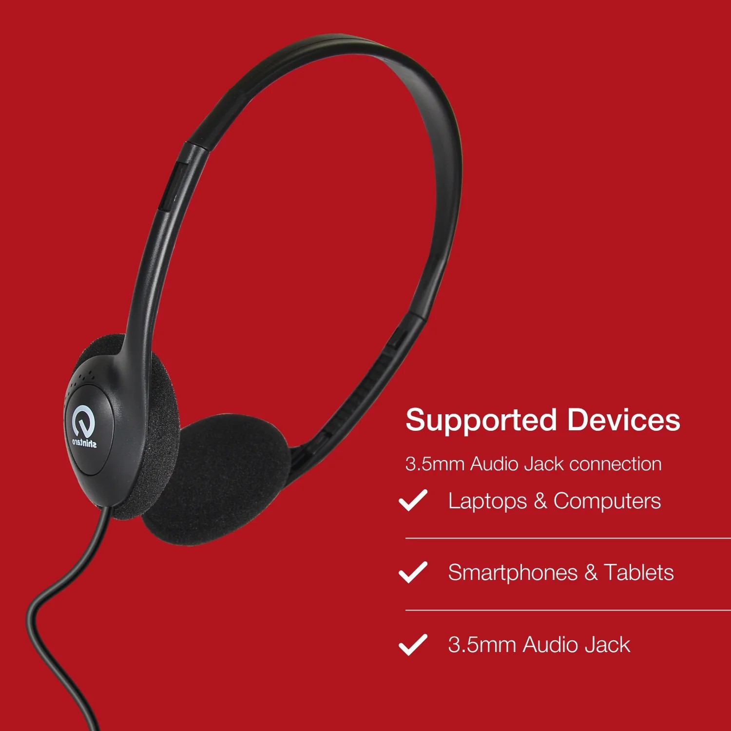 Shintaro Light Weight Headphone + Volume Control + Audio Jack