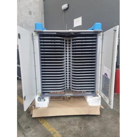 LapCabby UniCabby 40 Horizontal | 40-Device Mobile Ac Charging Trolley For Laptops, Devices Up To 14" - Horizontal - Doors Slightly Misaligned