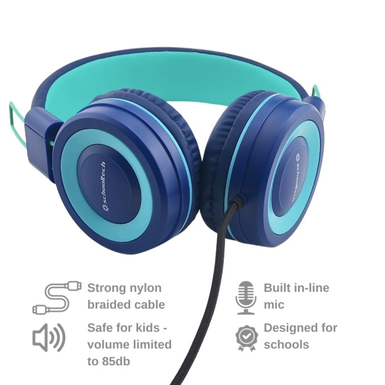 SchoolTech Usb-C Extra Sturdy Headphones - Pack Of 50