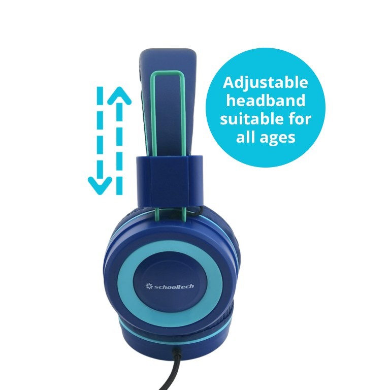 SchoolTech Extra Sturdy Headphones & Usb-C Adaptor - Pack Of 50