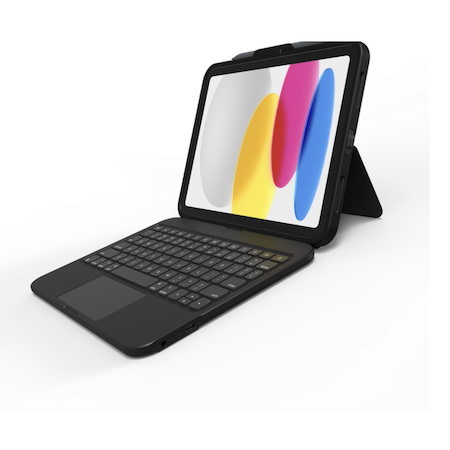 ZAGG Tough Keys Keyboard with trackpad USB-C Direct Connect for iPad A16 (2025), iPad 10th Gen (10.9" 2022), (Brown Box) ** US LAYOUT **