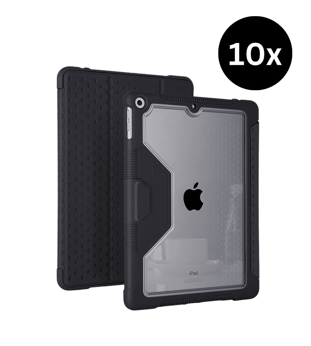 SchoolTech Deluxe Folio iPad 10TH Gen Case (10 Pack) - Black
