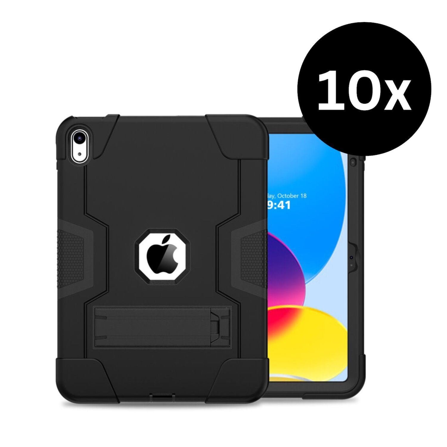 SchoolTech iPad 10-11TH Gen Heavy Duty Case (10 Pack) - Black