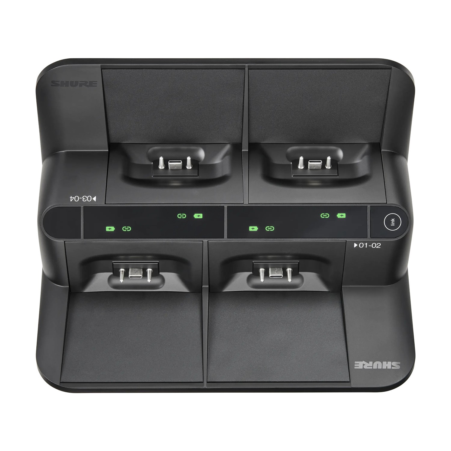 Shure (MXWNDX4G) Charging Station 4 Port For Wireless Goose Neck Transmitter