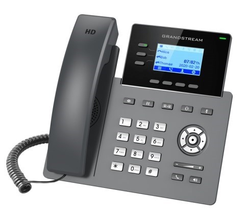 Grandstream GRP2603P 3 Line Ip Phone, 6 Sip Accounts, 132X48 Backlit Screen, HD Audio, Powerable Via Poe