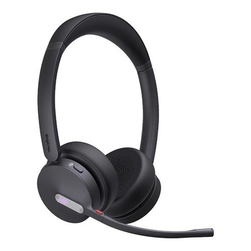 Yealink (Bh70-D-Uc-C/A) Uc Certified Stereo Bluetooth Headset, Dual, Usb-C/A