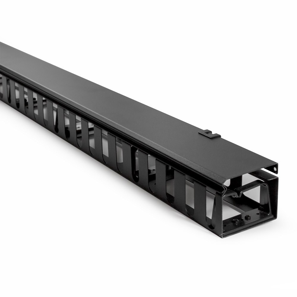 Serveredge 27Ru Vertical Cable Manager With Finger Ducts For 800MM Wide Cabinets - Black Colour