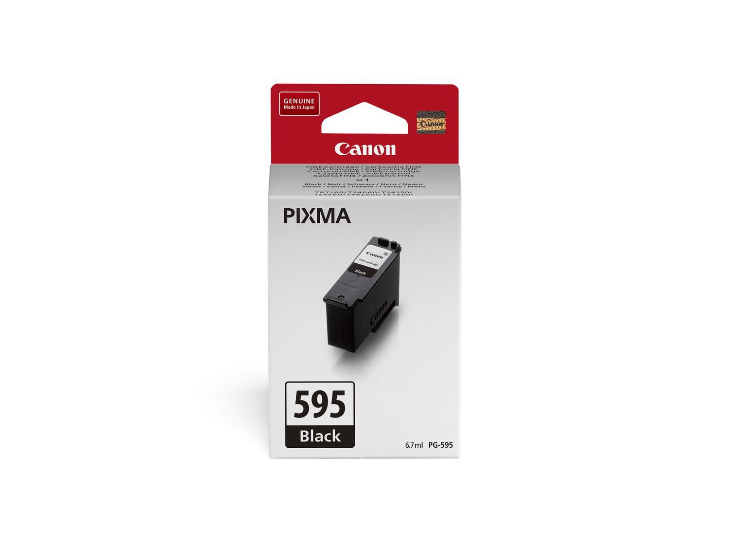 Canon PG-595 Fine Cartridge Black For TS4060 180 Page Yield