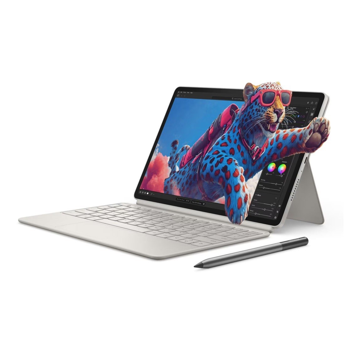 Lenovo Yoga Tab 11.1' 256GB/12GB Wi-Fi Tablet W/ Keyboard Back & Pen - Seashell - White (Zag60143au)*Au Stock* 13MP/8MP, Android, 8860mAh, 1 Year