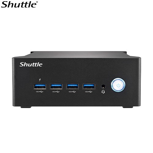 Shuttle Na10h7 Industrial Computer -Amd Ryzen R7-8845HS, 2X DDR5, 1X M.2 2280, 2X Hdmi, 2X DP, 8X Usb, 2X Realtek 2.5G Lan, 1X M.2 2230
