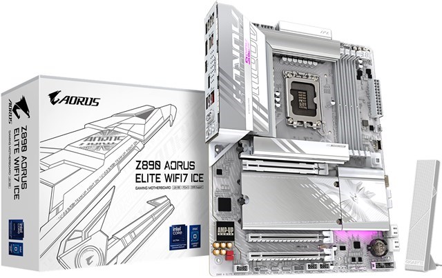 Gigabyte Z890 Aorus Elite Wifi7 Ice Atx Lga1851 Motherboard