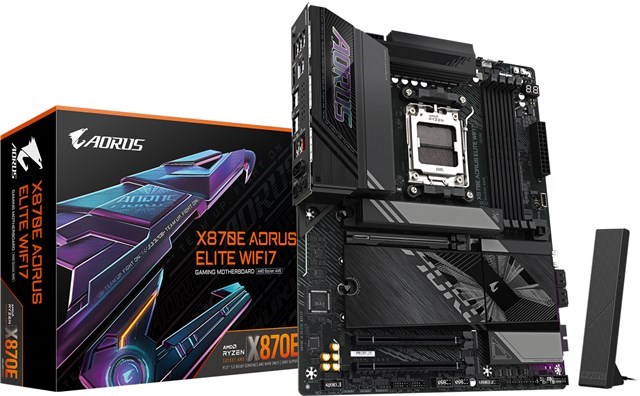Gigabyte X870e Aorus Elite Wifi7 Am5 Motherboard